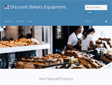 Tablet Screenshot of discountbakeryequip.com